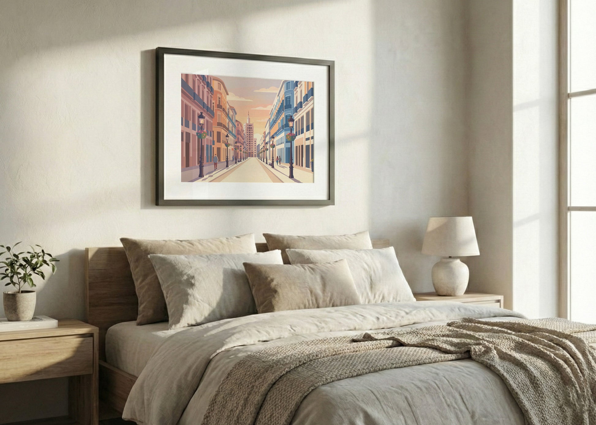 Cuadro Calle Larios - Pastel