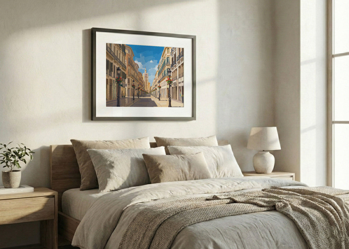 Cuadro Calle Larios de Málaga - Gouache