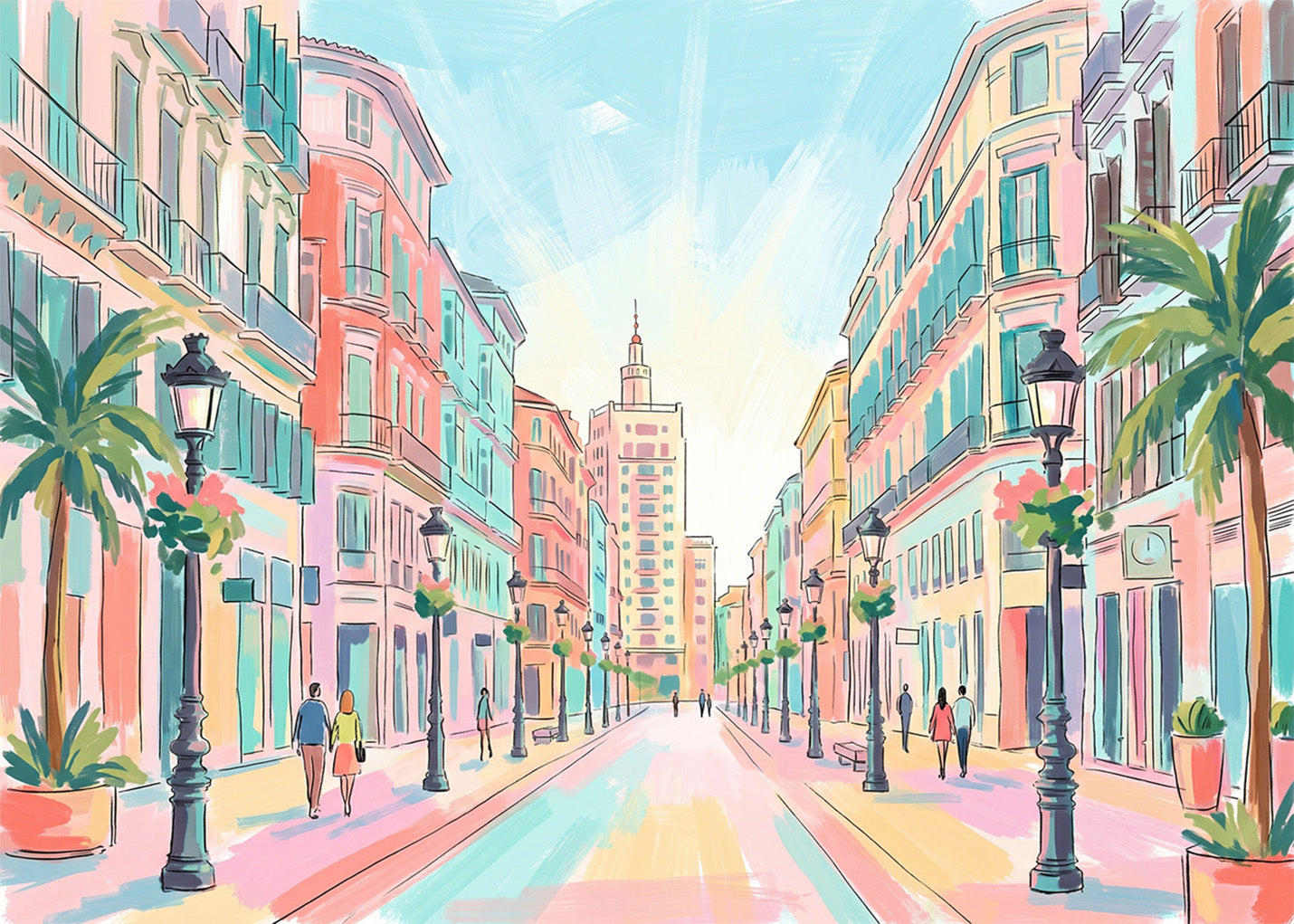 Cuadro Calle Larios de Málaga - Soft