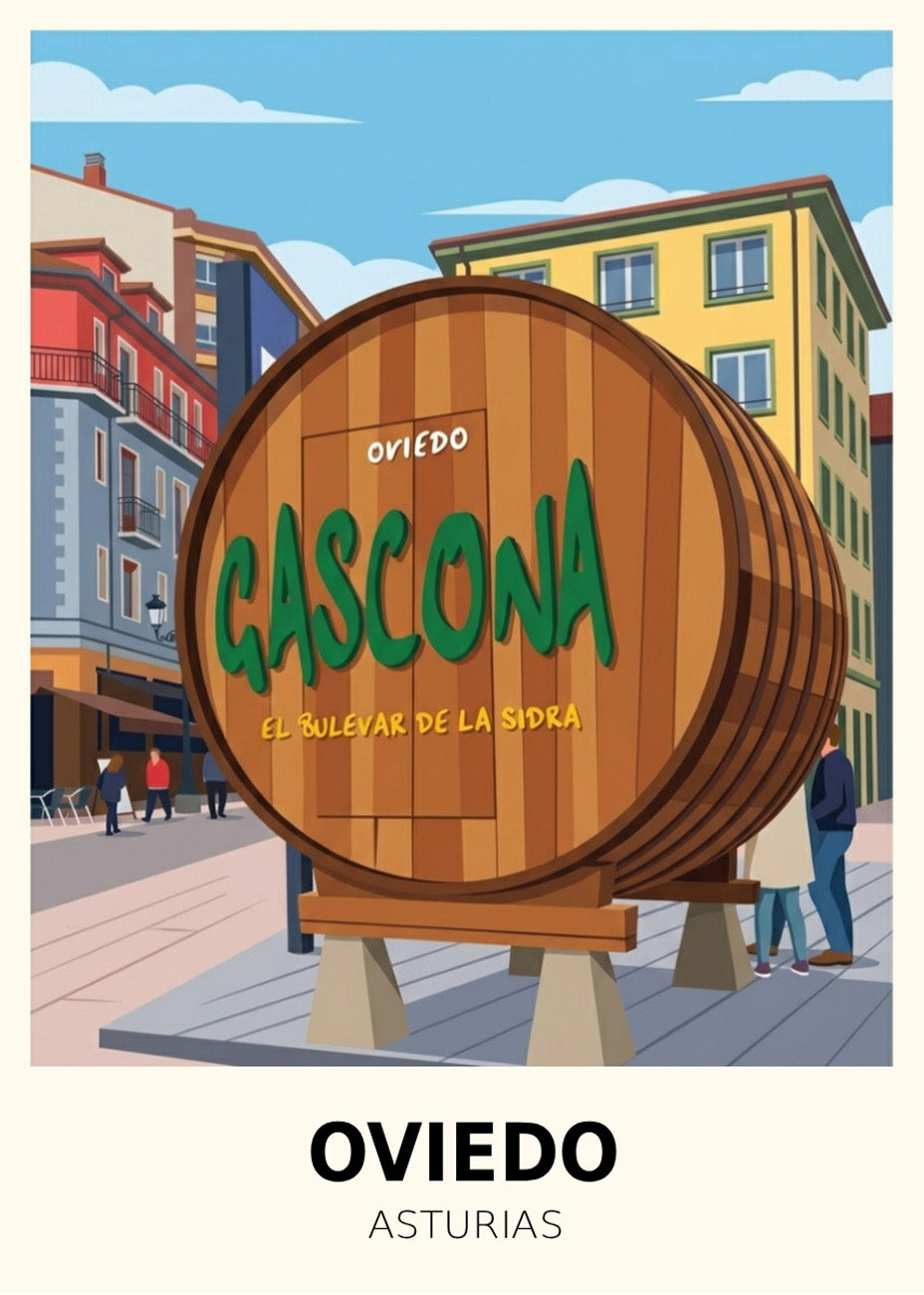 Cuadro Calle de La Gascona - Poster