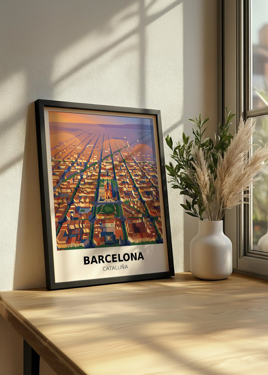 Callejero de Barcelona L'Eixample - Poster