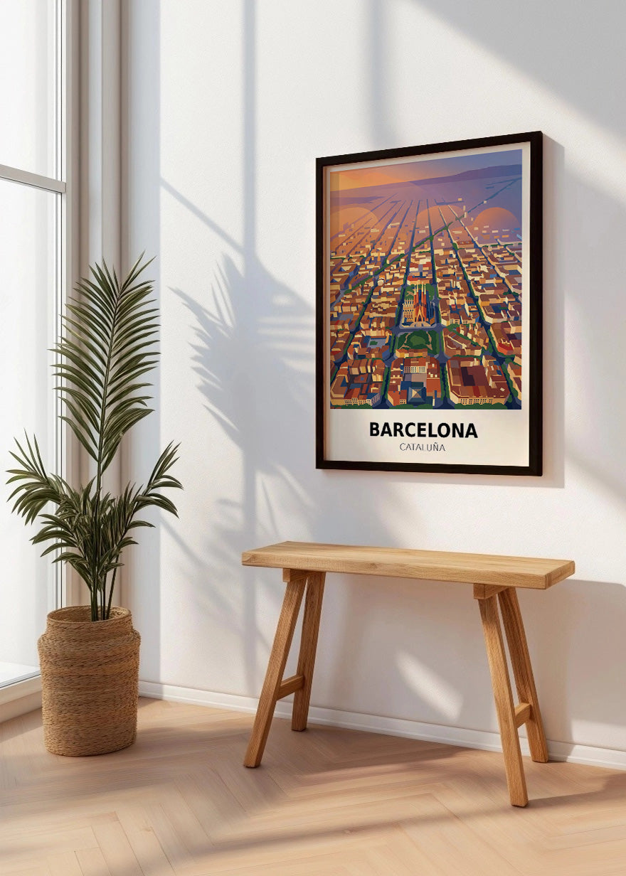 Callejero de Barcelona L'Eixample - Poster