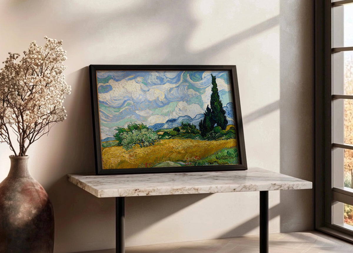 Campo di grano con cipresso (Van Gogh)