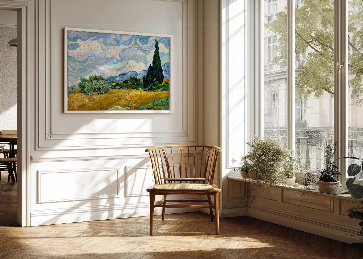 Campo di grano con cipresso (Van Gogh)