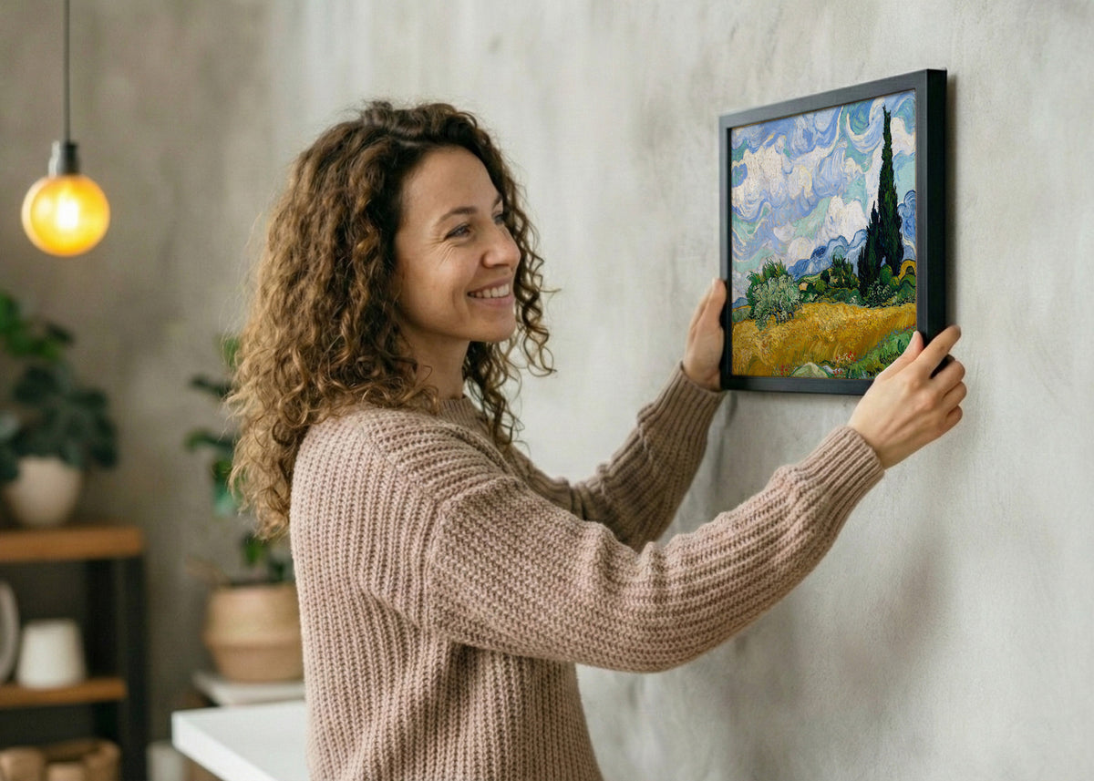 Campo di grano con cipresso (Van Gogh)