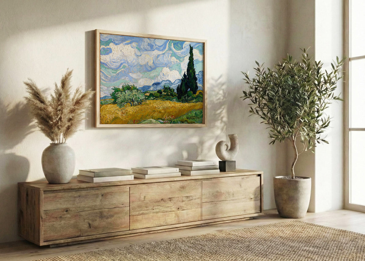 Campo di grano con cipresso (Van Gogh)