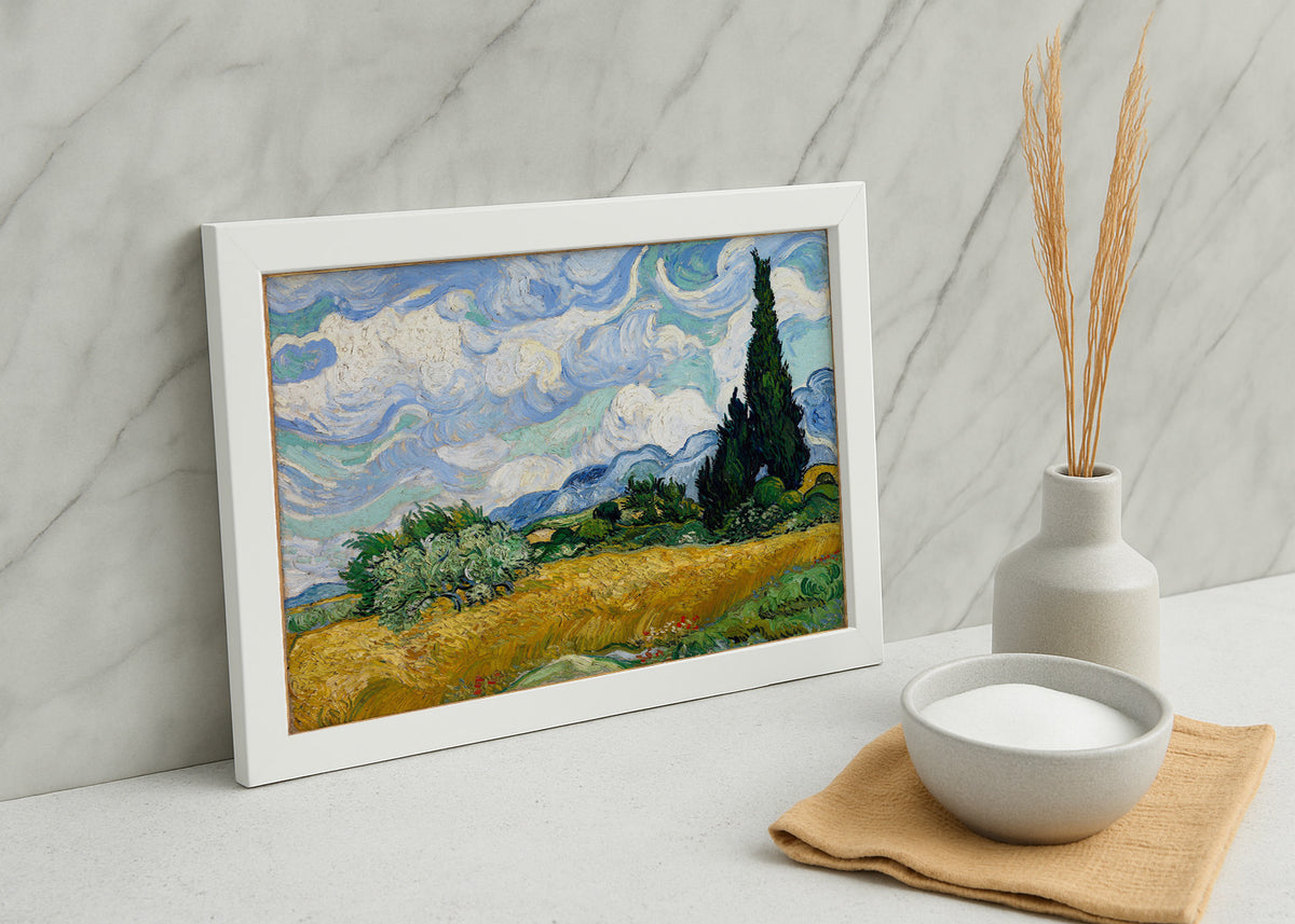 Campo di grano con cipresso (Van Gogh)