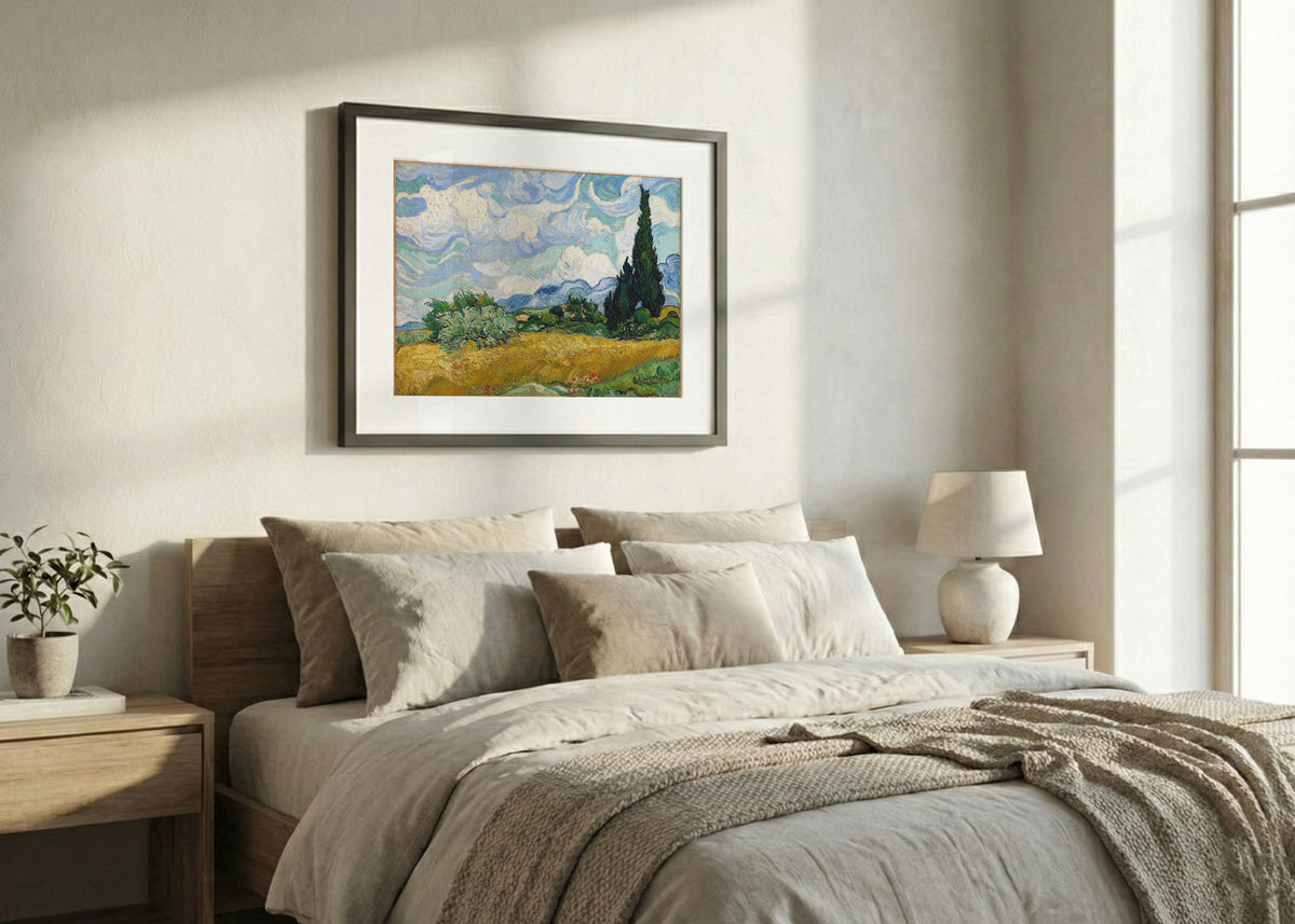 Campo di grano con cipresso (Van Gogh)