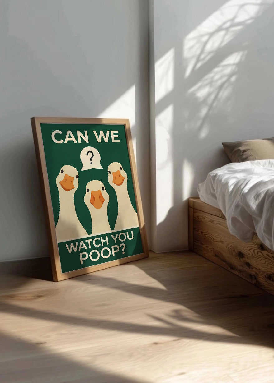 Cuadro Can we warch you poop