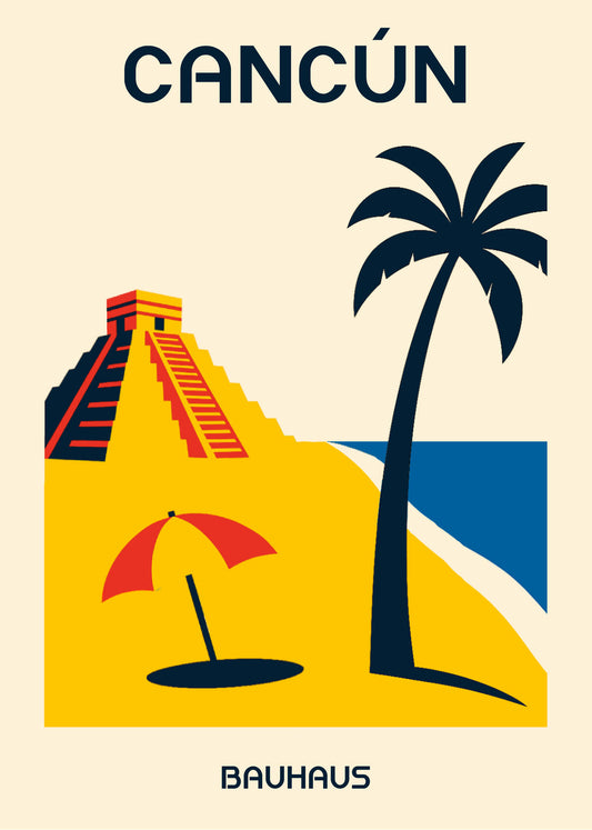 Cuadro Cancún Poster Bauhaus