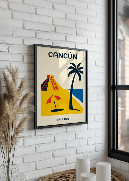 Cuadro Cancún Poster Bauhaus