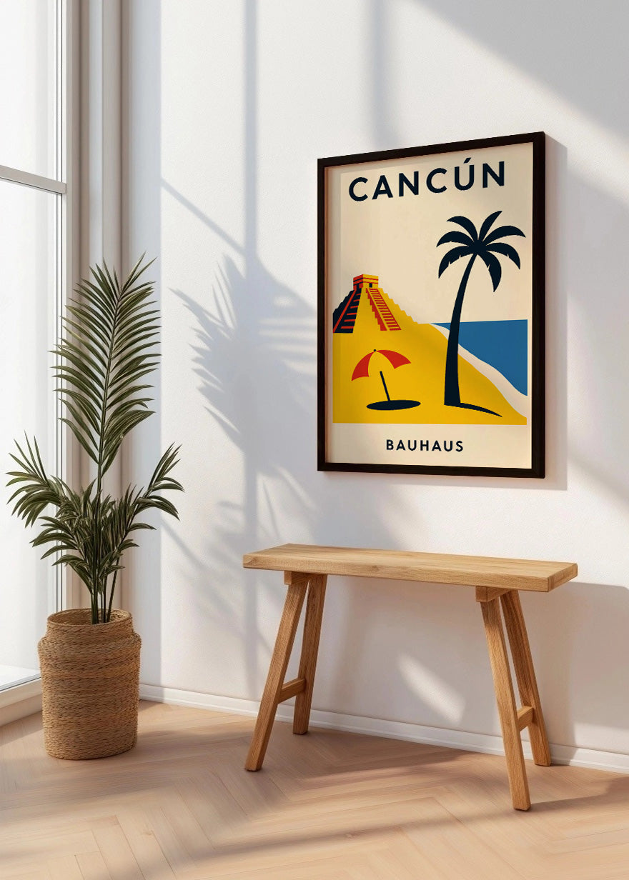 Cuadro Cancún Poster Bauhaus