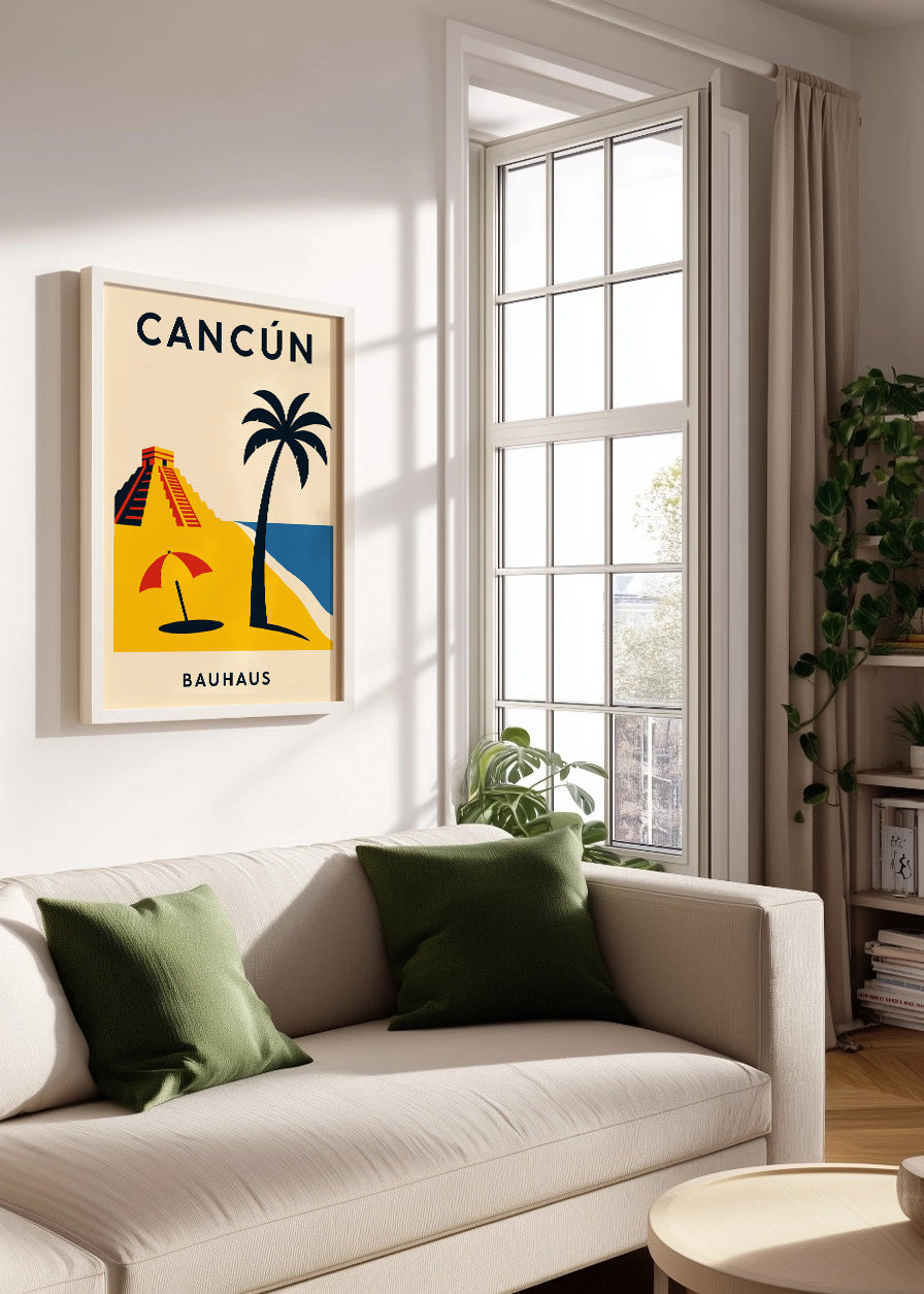 Cuadro Cancún Poster Bauhaus