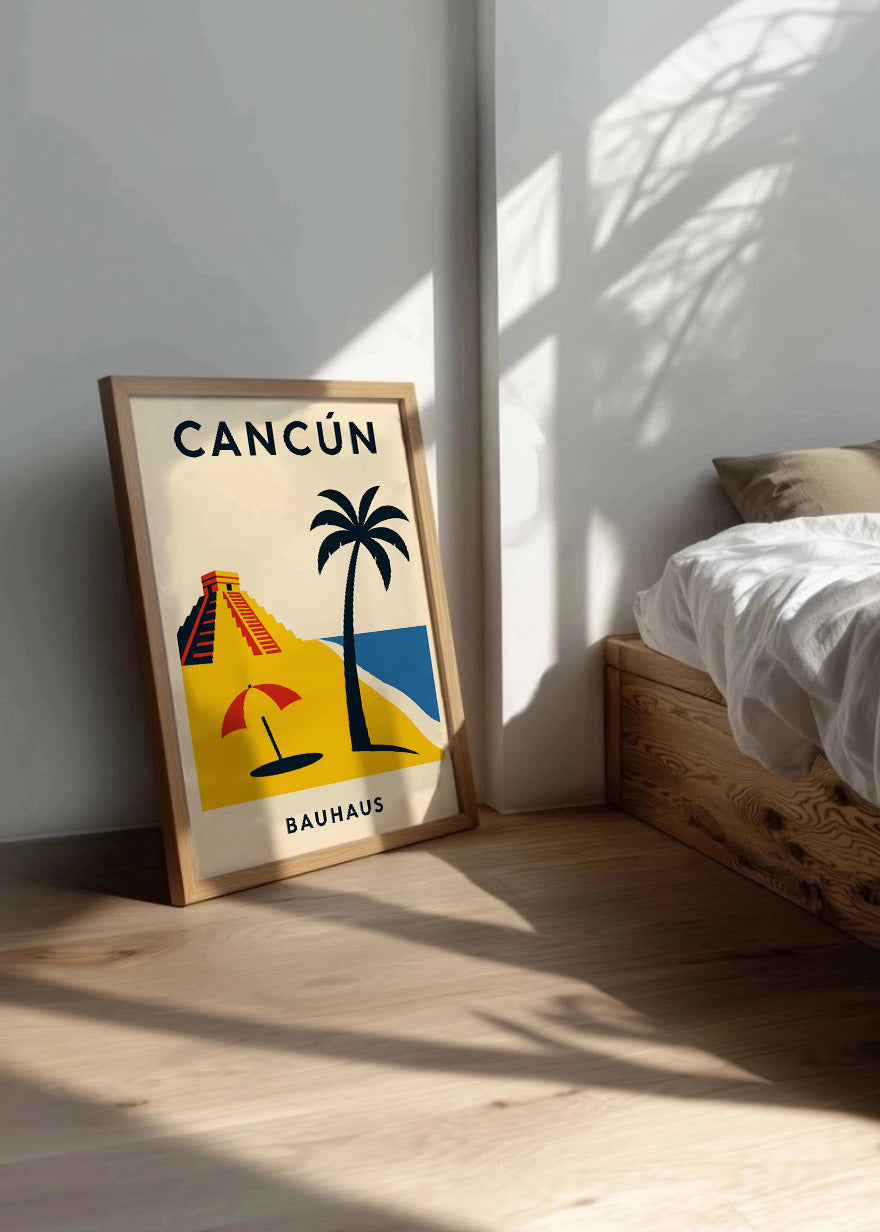Cuadro Cancún Poster Bauhaus