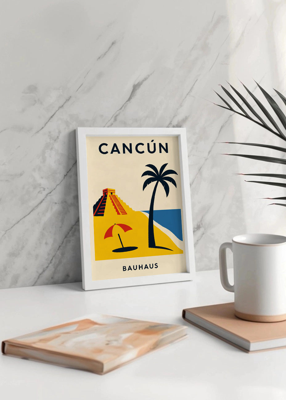 Cuadro Cancún Poster Bauhaus