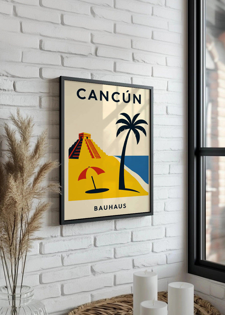 Cuadro Cancún Poster Bauhaus