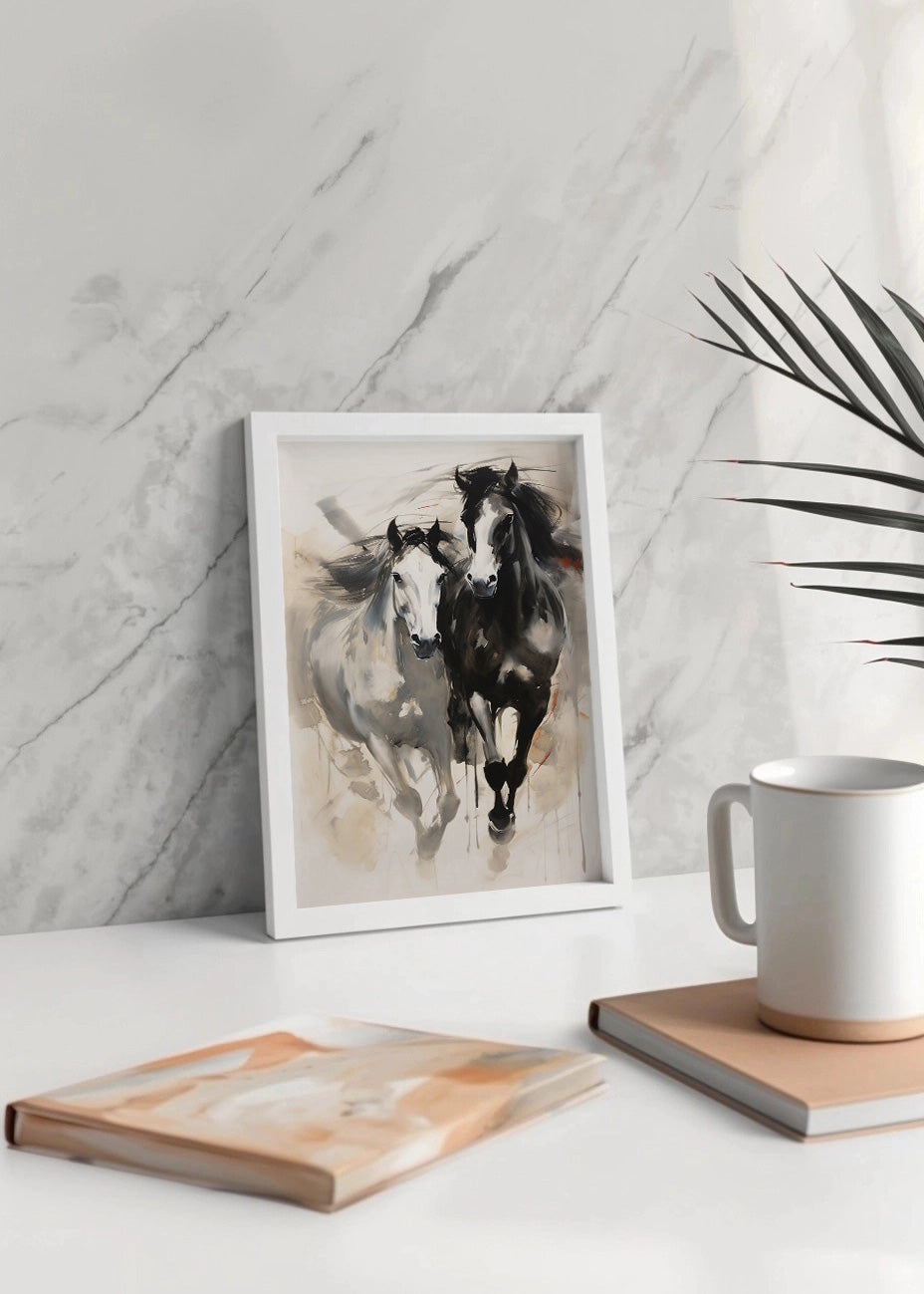 Cuadro ​Carrera de caballos I