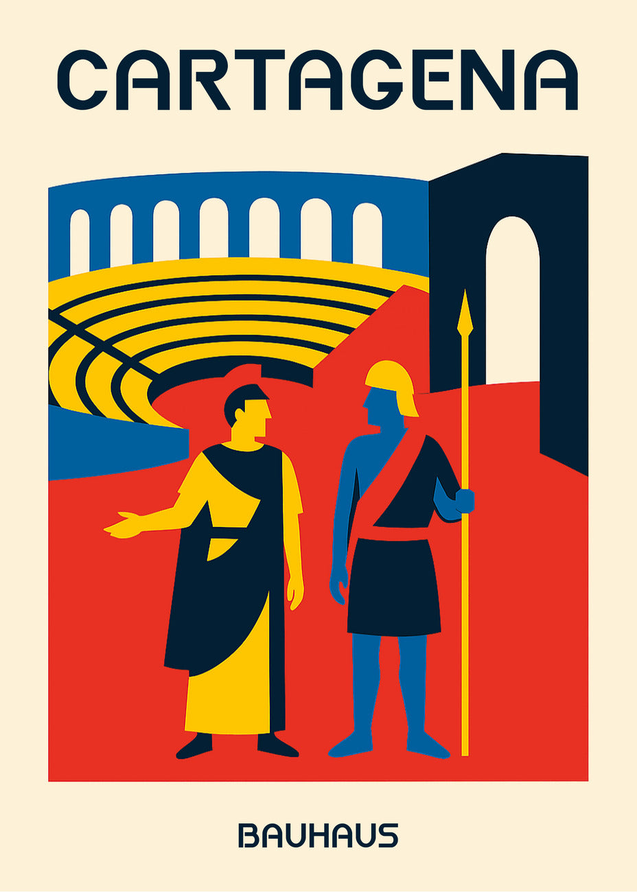 Cuadro Cartagena Poster Bauhaus