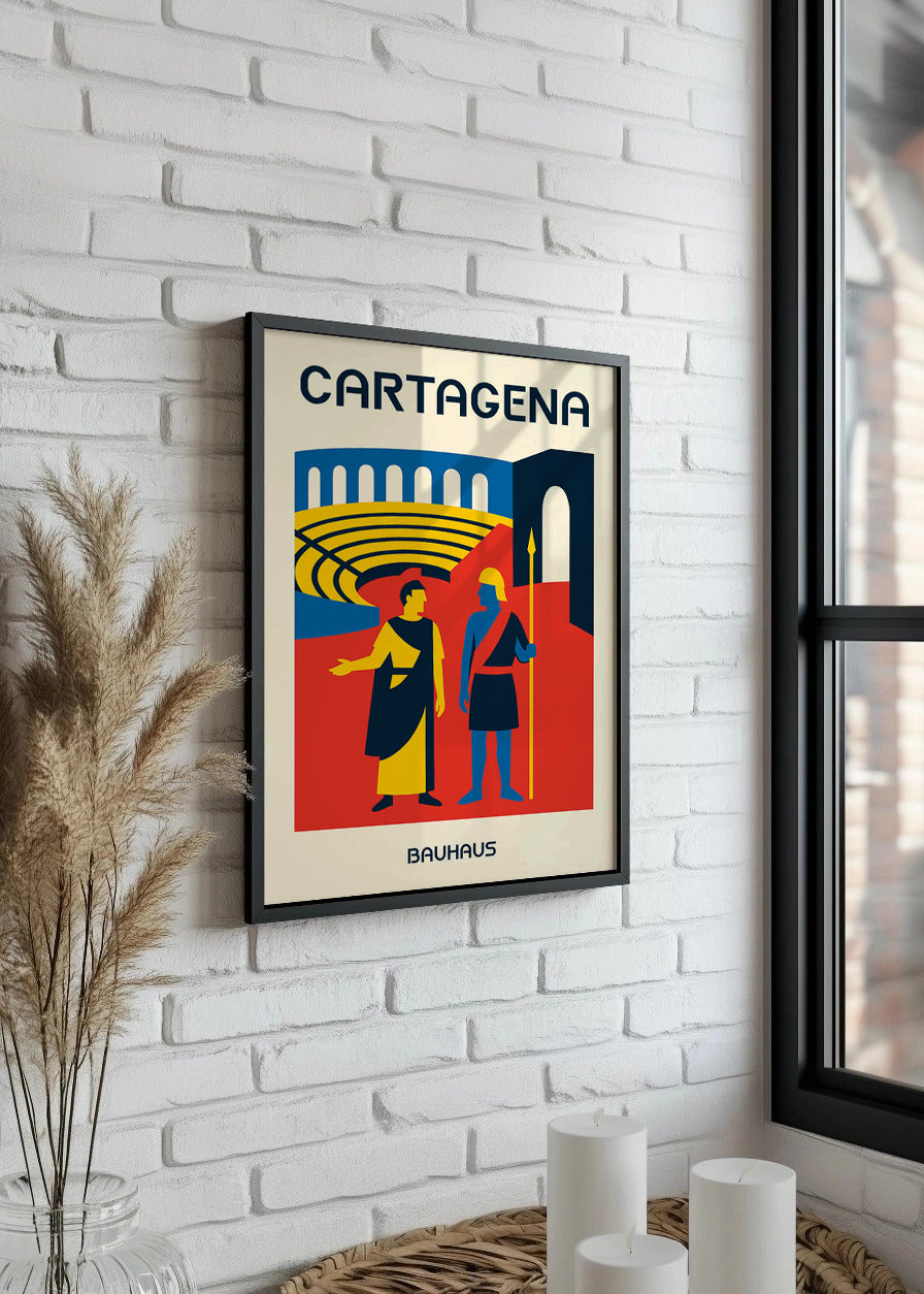 Cuadro Cartagena Poster Bauhaus