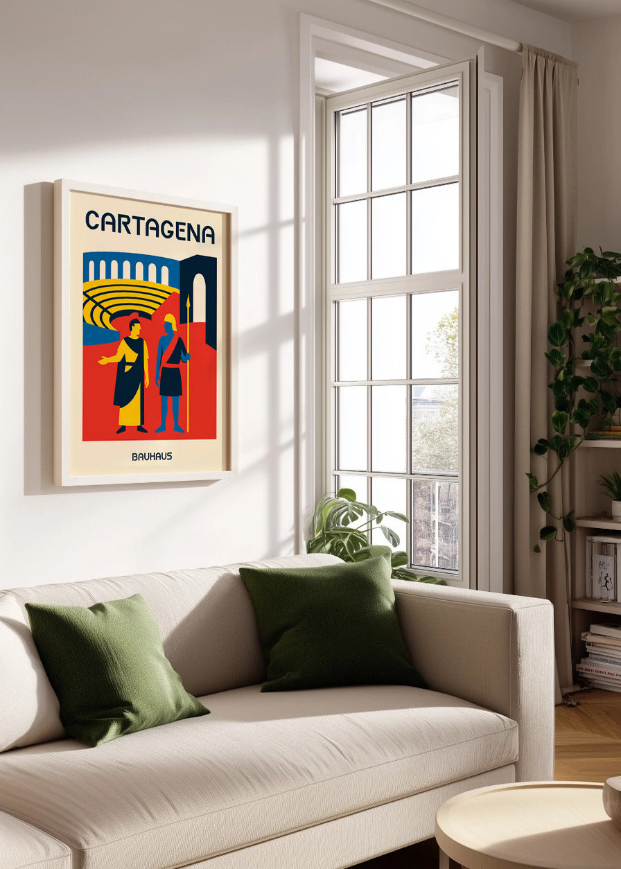 Cuadro Cartagena Poster Bauhaus