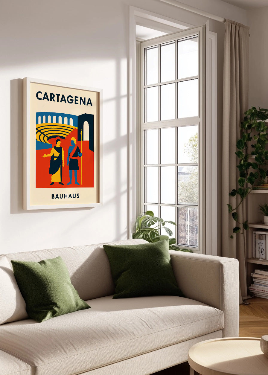 Cuadro Cartagena Poster Bauhaus