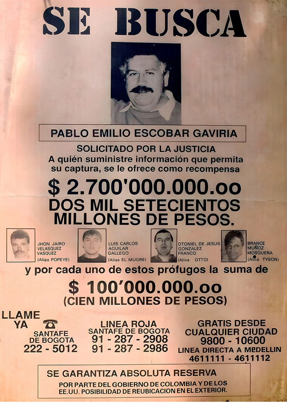 Cuadro ​Se Busca Pablo Escobar