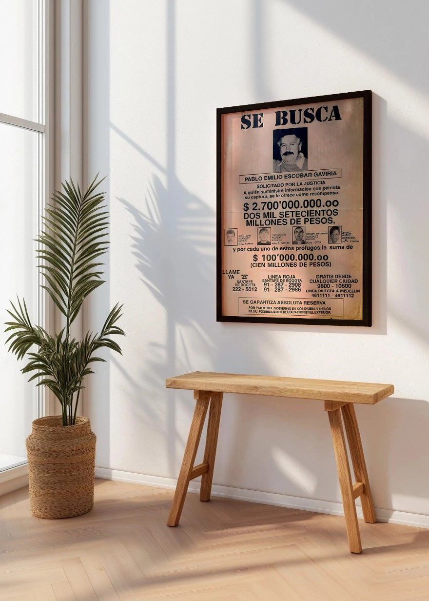 Cuadro ​Se Busca Pablo Escobar