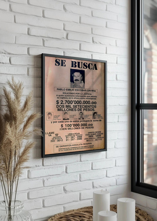 Cuadro ​Se Busca Pablo Escobar