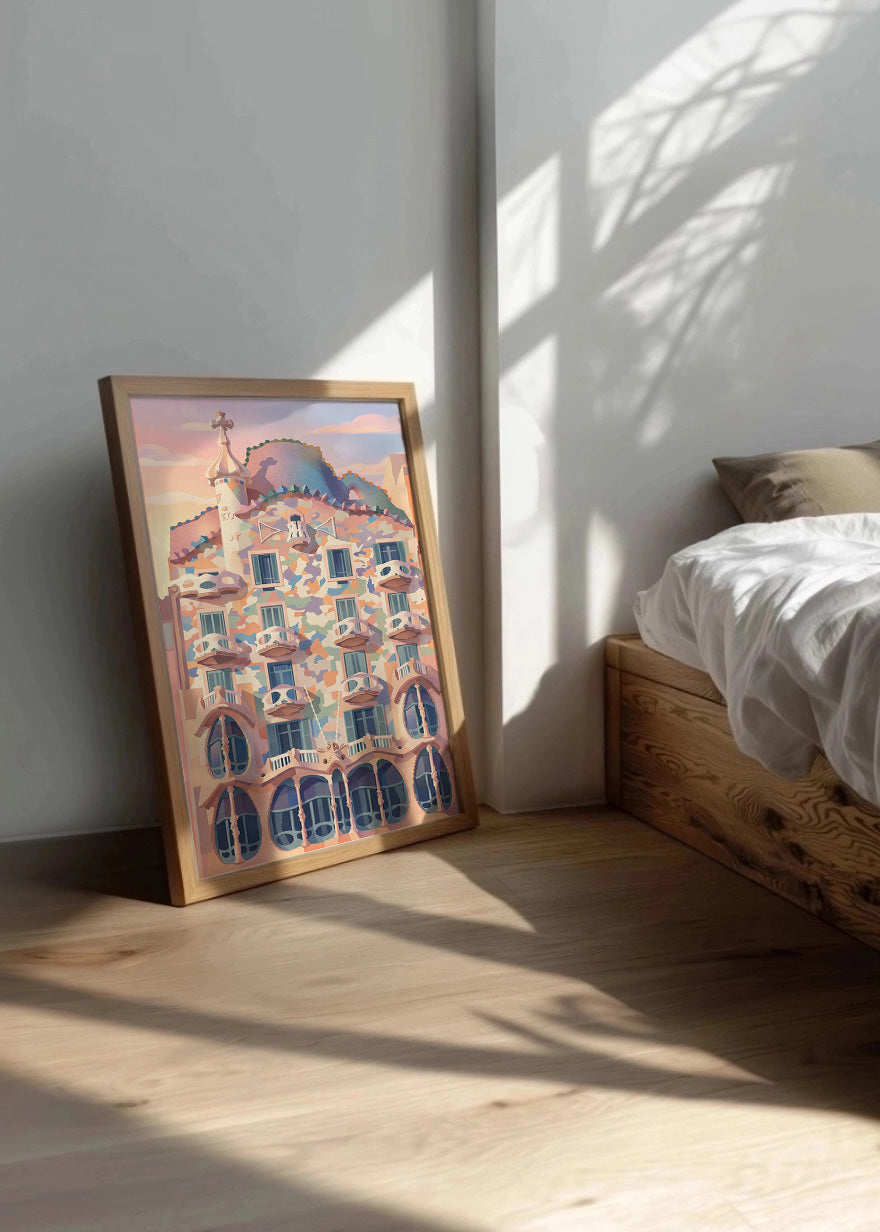 Cuadro Casa Batlló de Barcelona - PAstel