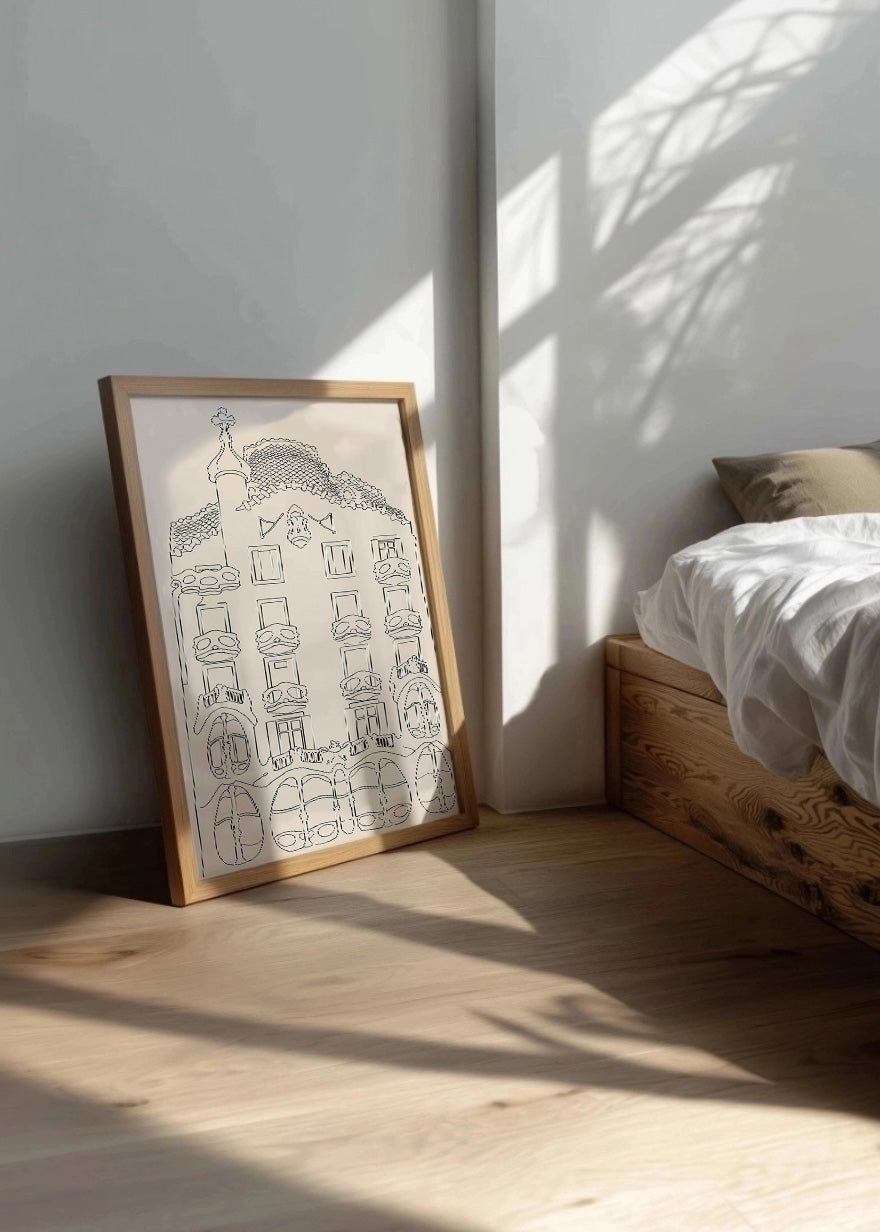 Cuadro Casa Batlló estilo minimalista