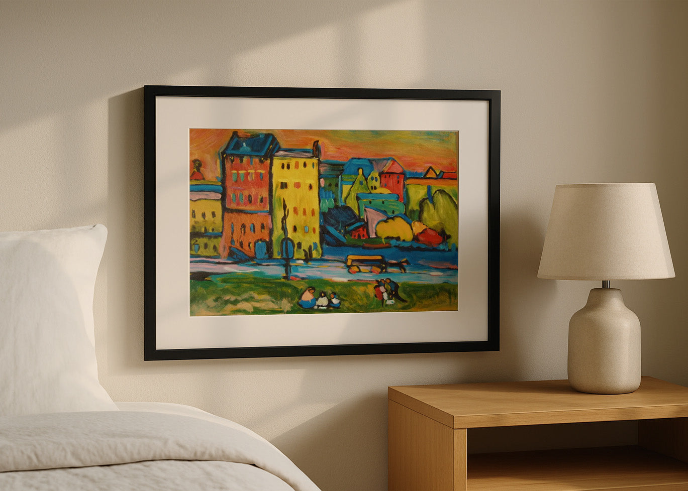 Cuadro Casas de Munich (Kandinsky)