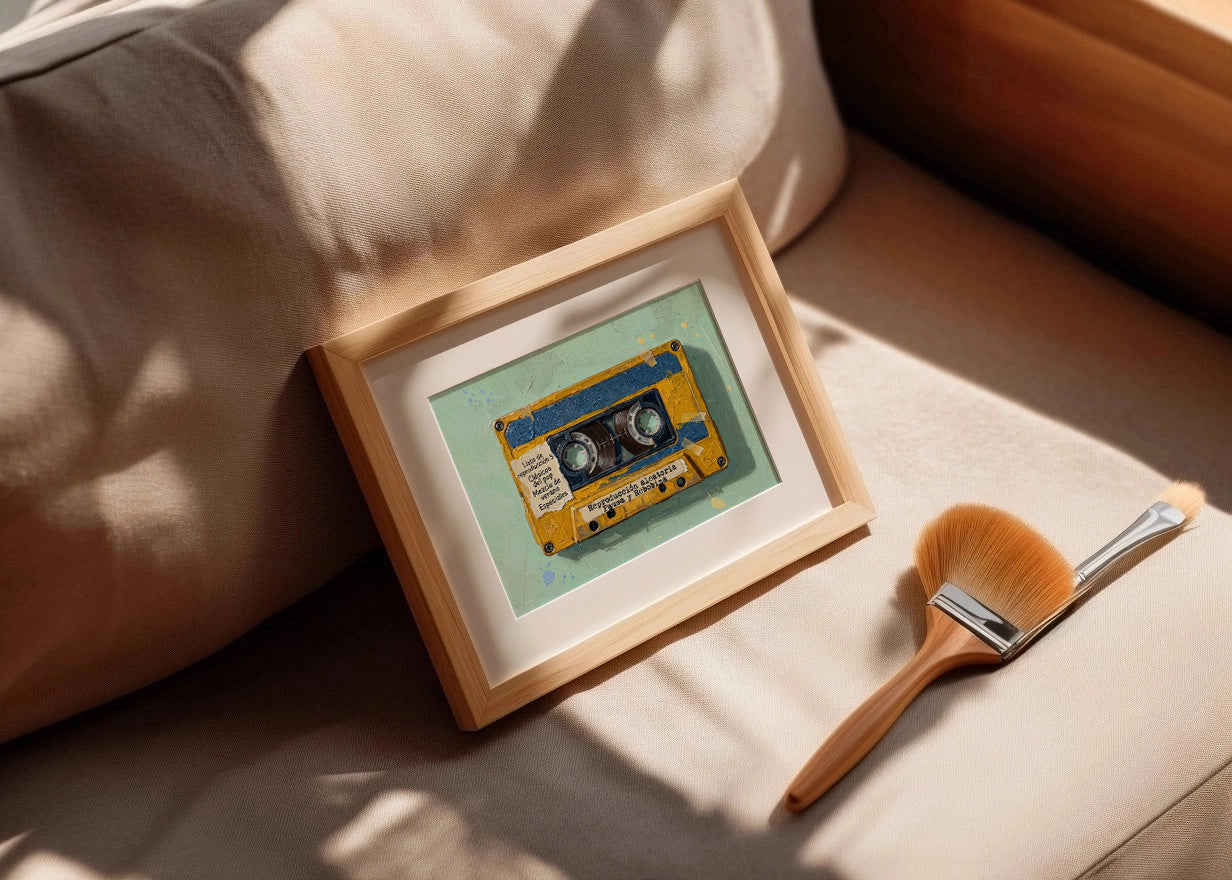 Cuadro Cassete vintage vintage