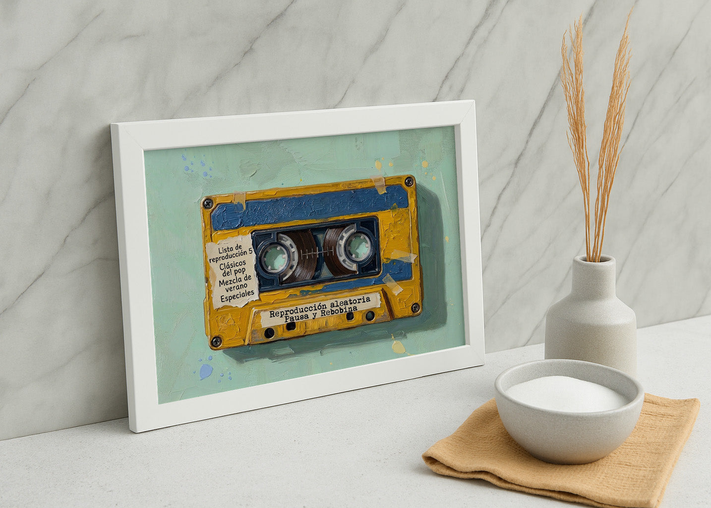 Cuadro Cassete vintage vintage