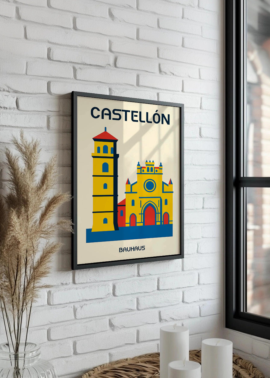 Cuadro Castellón Poster Bauhaus