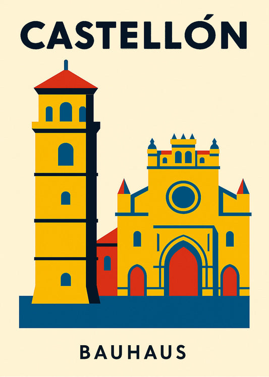 Cuadro Castellón Poster Bauhaus