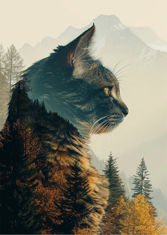 Cuadro ​Cat collage - Autumn views