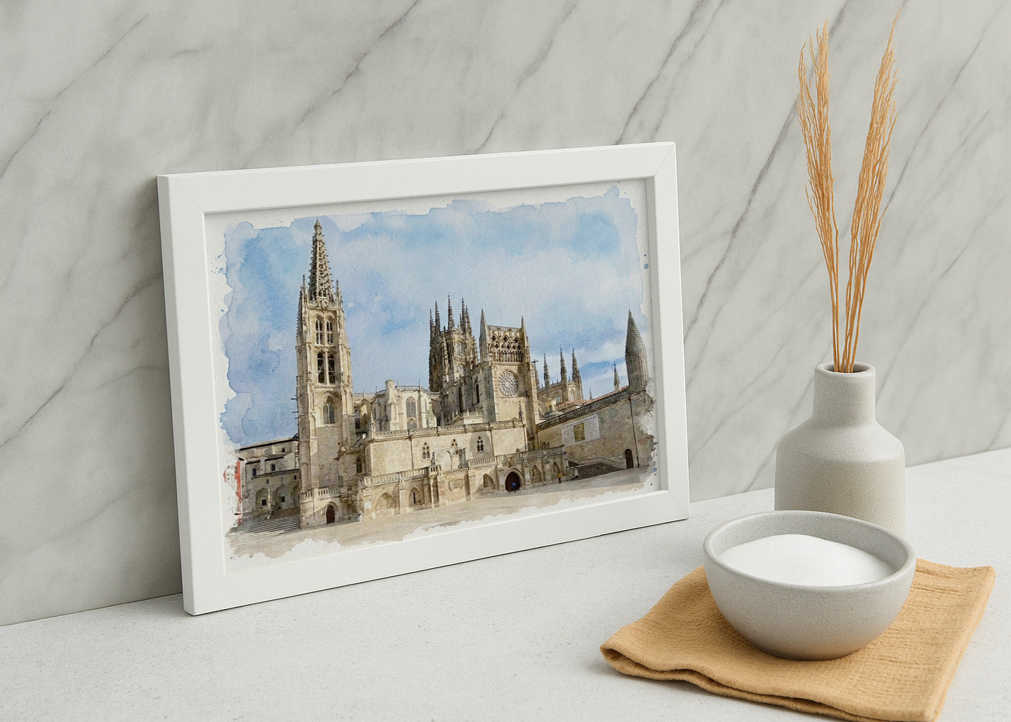 Cuadro Catedral de Burgos - Acuarela