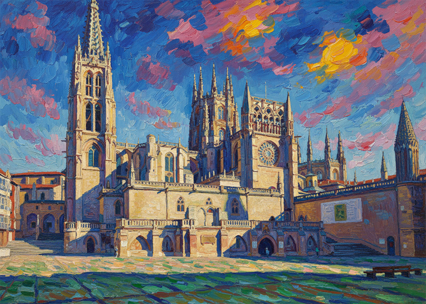 Cuadro Catedral de Burgos - Fauvismo
