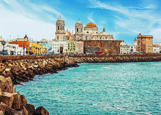 Cuadro Catedral de Cádiz - Pop Art