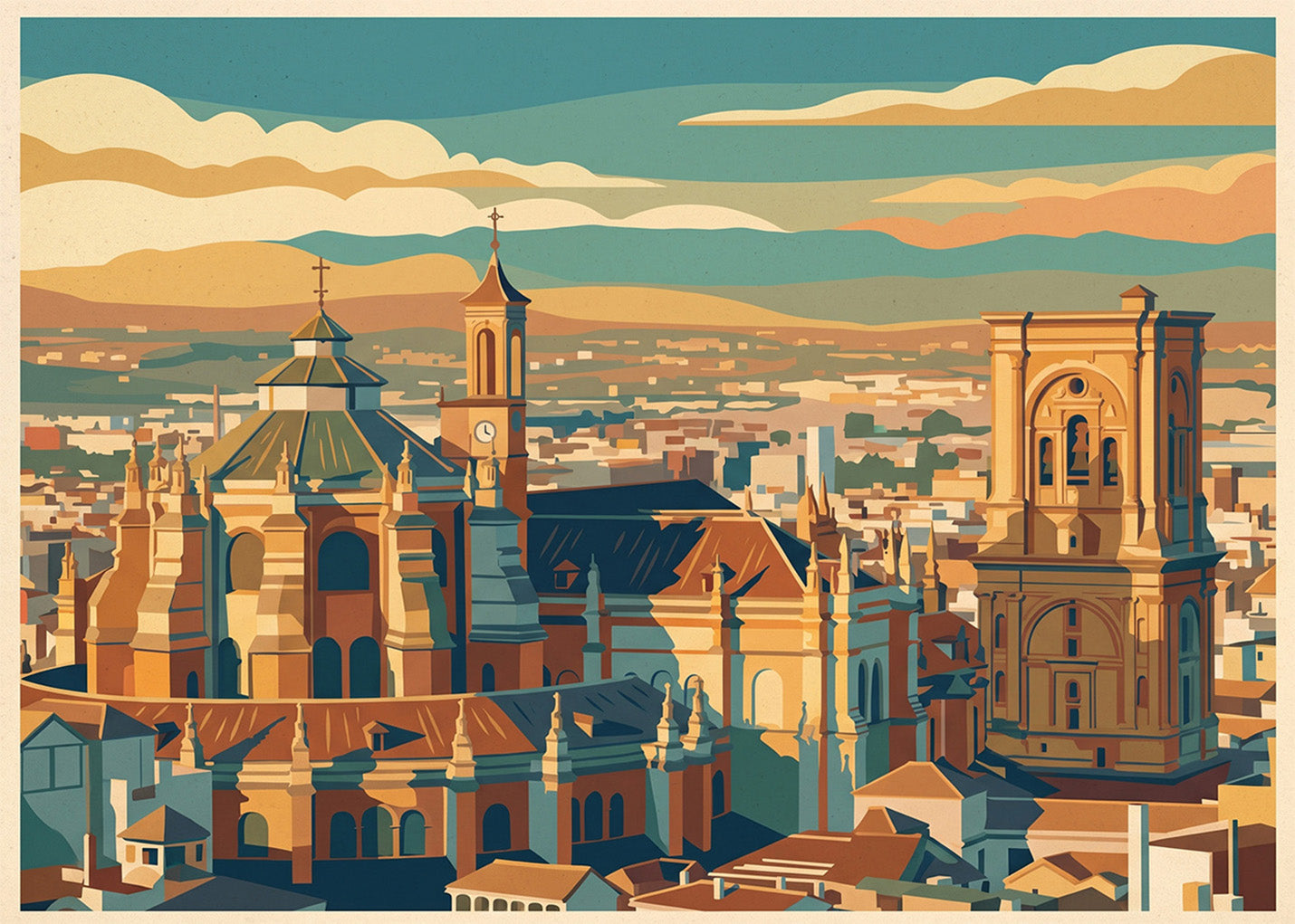 Cuadro Catedral de Granada -  Otoño