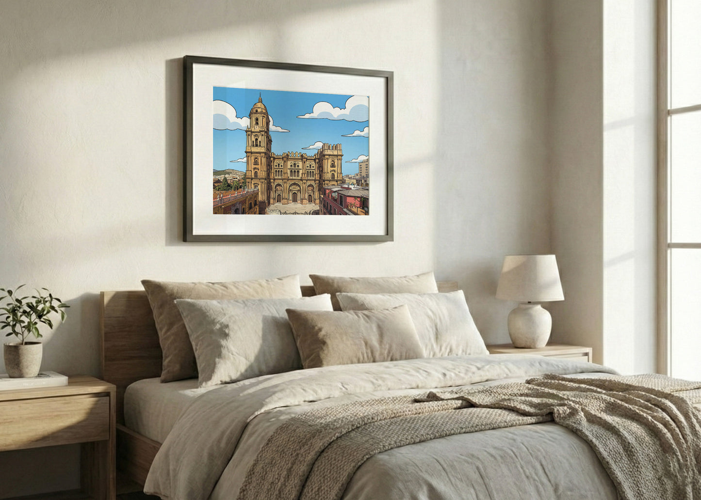 Cuadro Catedral de Málaga - Cómic