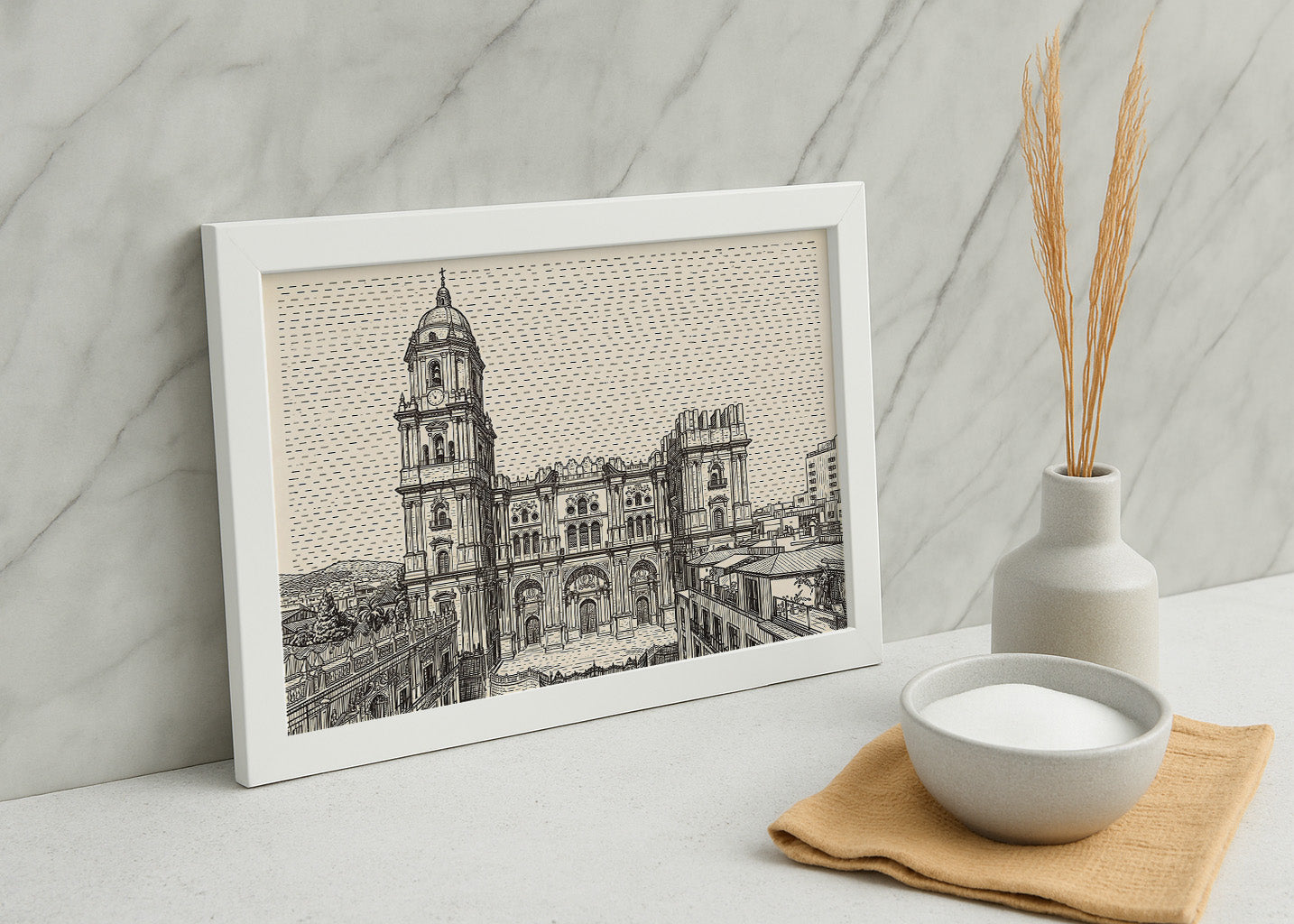 Cuadro Catedral de Málaga - Minimalista