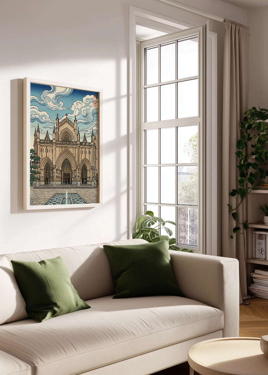 Cuadro Catedral de María Inmaculada - Arte japonés
