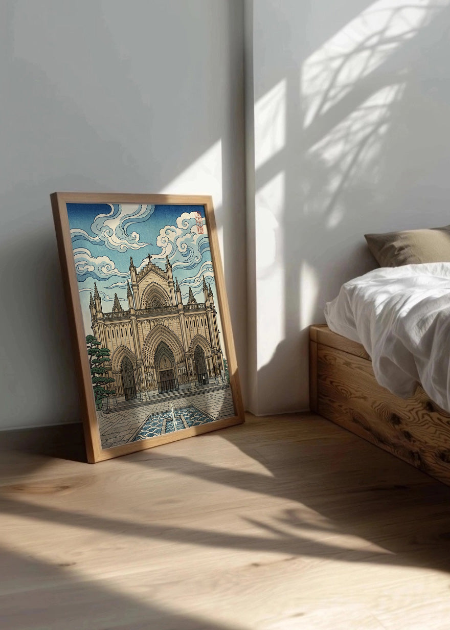 Cuadro Catedral de María Inmaculada - Arte japonés