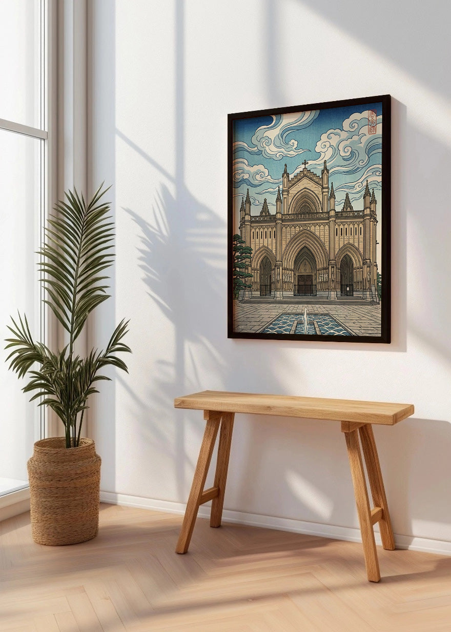 Cuadro Catedral de María Inmaculada - Arte japonés