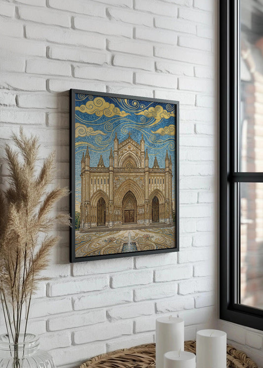 Cuadro Catedral de María Inmaculada de Vitoria - Art Nouveau