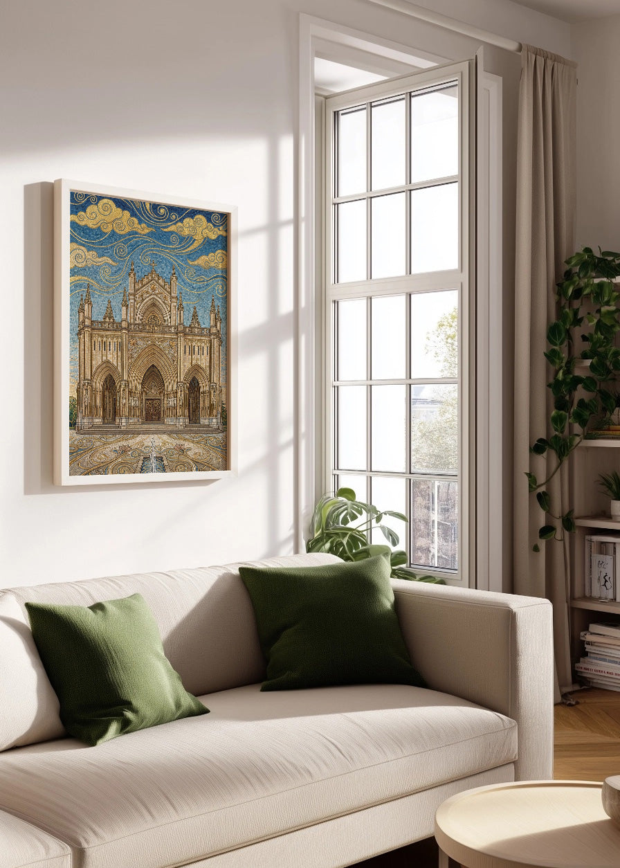Cuadro Catedral de María Inmaculada de Vitoria - Art Nouveau