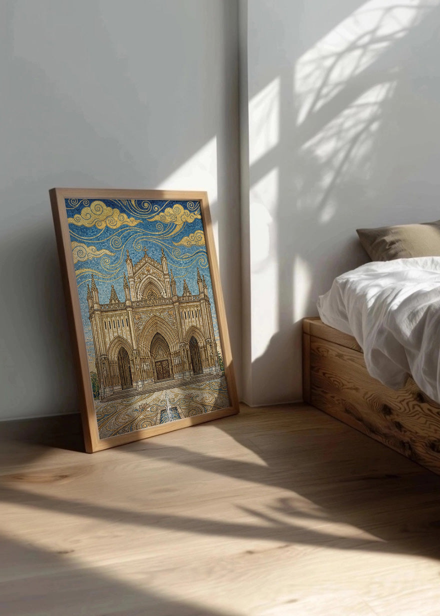 Cuadro Catedral de María Inmaculada de Vitoria - Art Nouveau