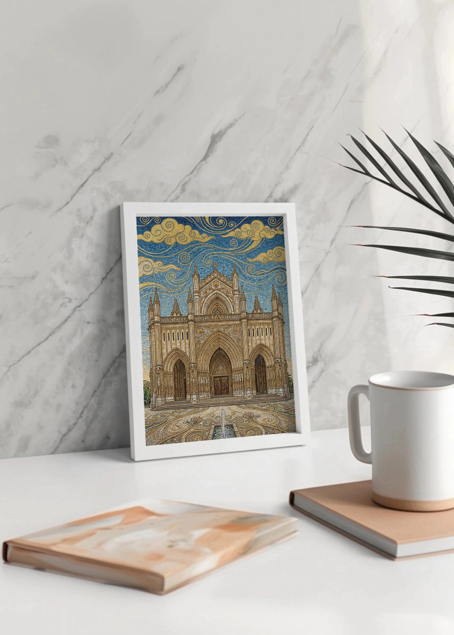 Cuadro Catedral de María Inmaculada de Vitoria - Art Nouveau