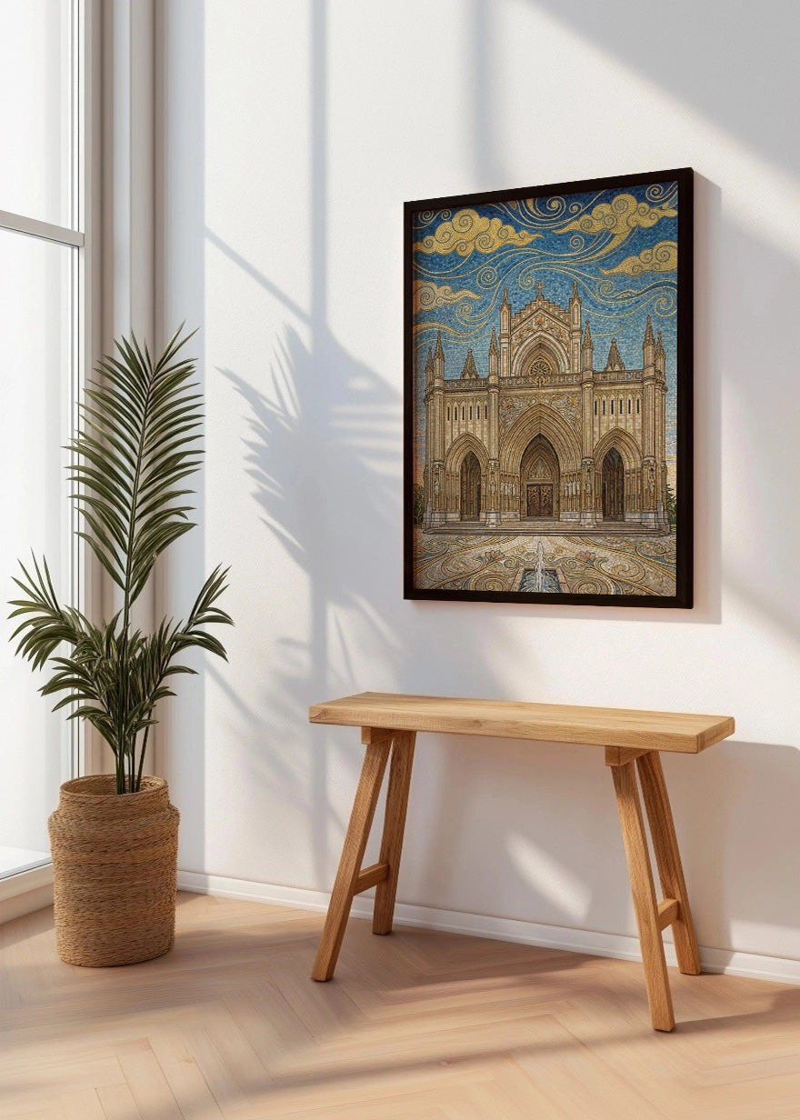 Cuadro Catedral de María Inmaculada de Vitoria - Art Nouveau